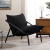 Ada Metal Frame Sling Accent Chair with Cushions - Black | Ada fauteuil d’appoint à sangle avec cadre en métal et coussins - Noir