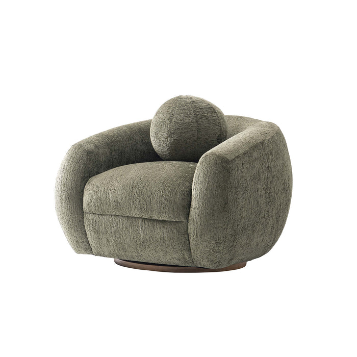 Tribeca Mid-Century Modern 3-Piece Sofa Set in Olive Green