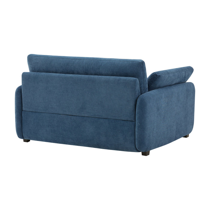 Olivia Oversized Accent Chair with Pillows,Blue