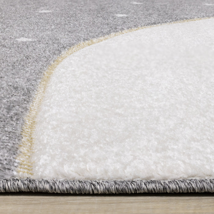 Kids Polar Bear Rabbit Area Rug - 5'3\" x 7'7\"