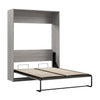 Bestar Claremont Full Murphy Bed - Platinum Grey