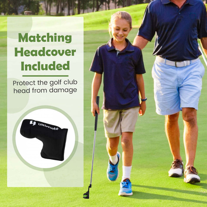 Ultimate Junior Golf Club Set For Children Includes 165cc #3 Fairway Wood & #7 Iron Green