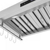 Forno Venezia 36 Inch Wall-Mounted Range Hood, Stainless Steel-FRHWM5503-36 | Hotte de cuisiniere murale Venezia de 36 po en acier inoxydabl- FRHWM5503-36