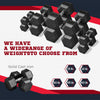 Soozier 2 x 50 lbs Dumbbells Weight Set for Home Gym Cardio Exercise
