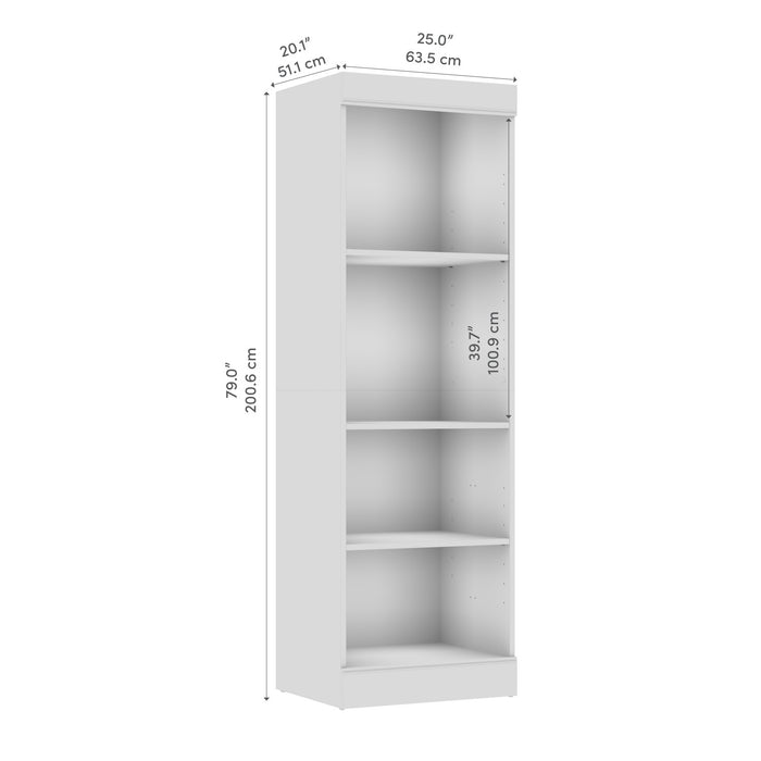 Bestar Edge 25 W Closet Organizer - White