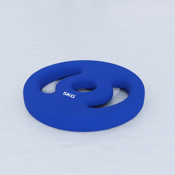 Soozier Standard Weights Plates With Easy-grip Handles, 2 X 11lbs
