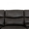 Rocco 6-Piece Leather Match Power Reclining Sectional with Adjustable Headrests and Storage Console - Espresso | Rocco Sectionnel inclinable motorise 6 pieces en similicuir avec appuie-tetes reglables et console de rangement - Espresso