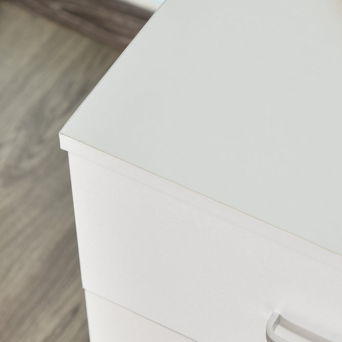 Vinsetto Locking Rolling File Cabinet With 2 Drawers