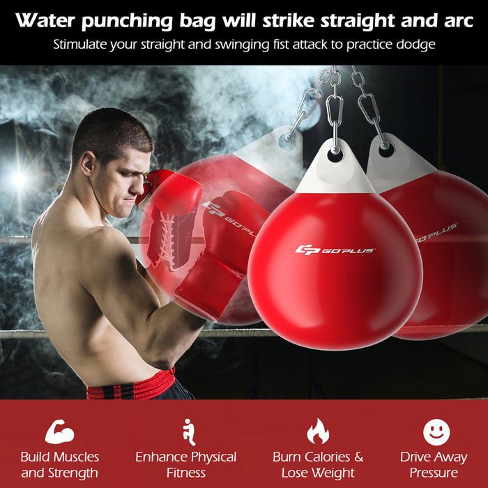 Goplus 18\" 110lbs Heavy Water Filled Punching Aqua Training Boxing Bag Home Gym Hook