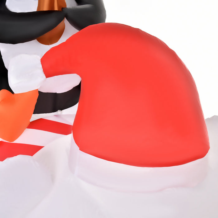 Homcom 7ft Polar Bear Inflatable Christmas Decoration
