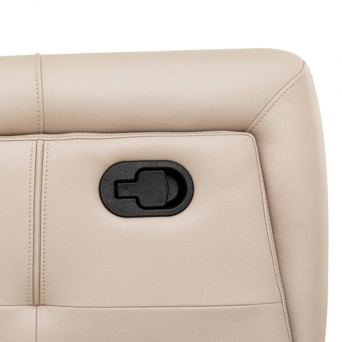 Hollis 78 in. Upholstered Reclining Condo Sofa - Taupe