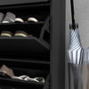 HOMCOM Shoe Storage Cabinet Modern Shoe Storage Organizer with Flip Doors