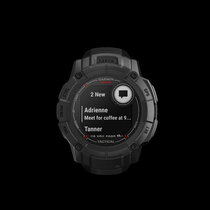 Garmin Instinct® 2x Solar Gps Smartwatch - Health & Fitness Tracking With Multi-band Gnss - Black
