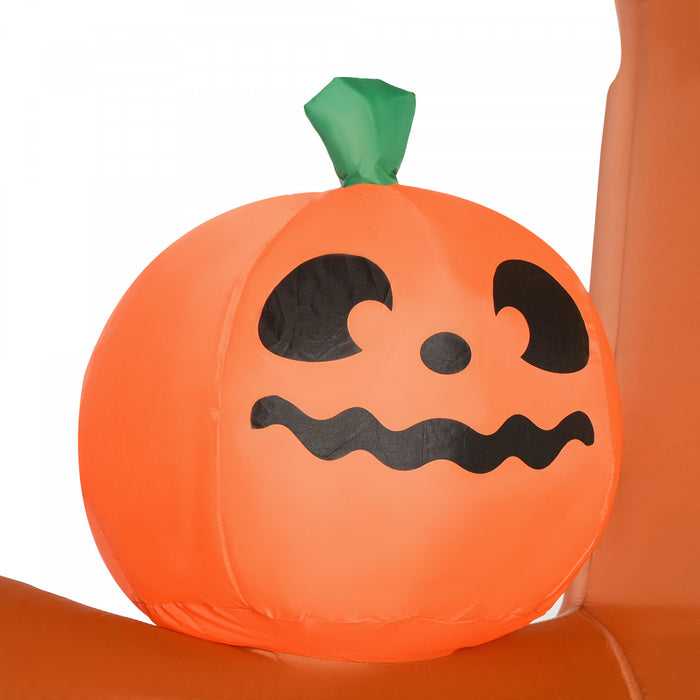 Outsunny 9ft Inflatable Halloween Haunted Pumpkin Tree W/ Leds