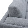 Caden 67 in. Textured Weave Fabric Loveseat with Block Arms and Wood Legs - Grey | Caden 67 po. Causeuse en tissu tisse texture avec accoudoirs blocs et pieds en bois - Gris