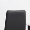 HOMCOM 4-Pieces Dining Chairs, Accent Chair w/ Upholstery Seat Steel Legs