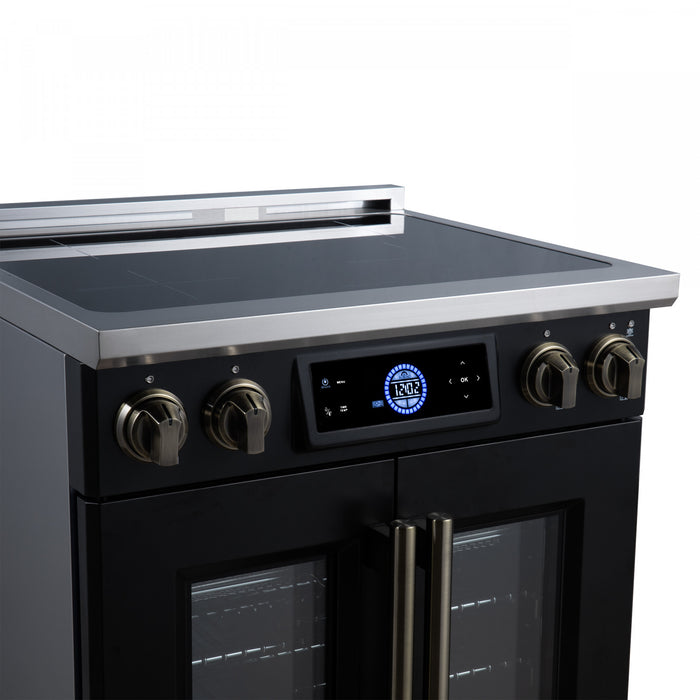 Forno Maximus 30 Inch Induction Range Black, 4.32 cu.ft - FFSIN0932-30BLK Electric Range