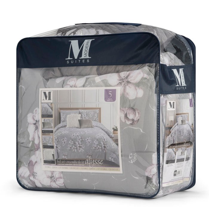 Alysse 5-Piece Floral Comforter Set