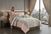 Celina 7-Piece Queen Comforter Set  | Ensemble Douillette Celina 7 Morceaux Grand Lit avec Broderie Florale et Plis