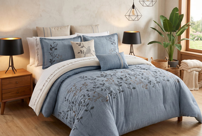 Enya 7-Piece Queen Comforter Set