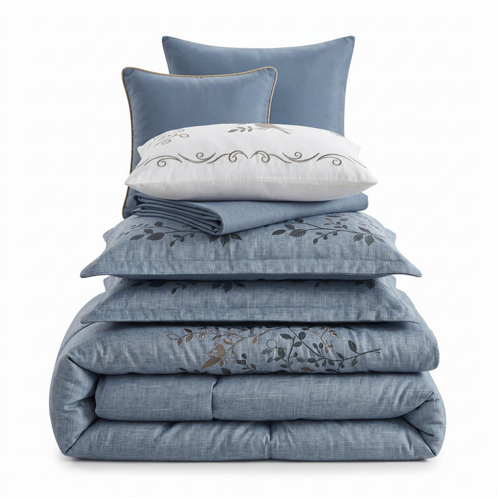 Enya 7-Piece Queen Comforter Set