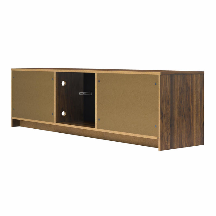 Ameriwood Home Mainstays Electric Fireplace TV Stand for TVs up to 75\" - Walnut