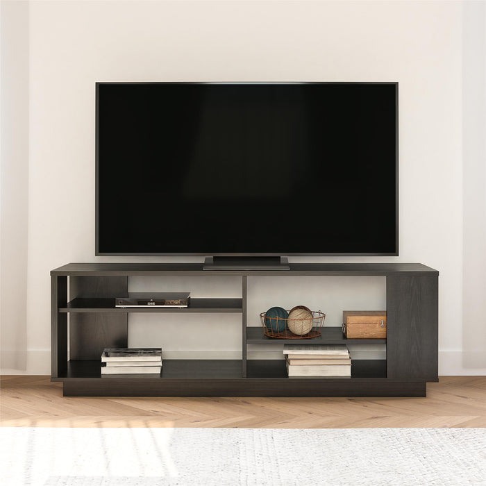 Ameriwood Home Knowle Contemporary TV Stand for TVs up to 60\" - Black Oak