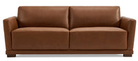 Hydeline Oslo Leather Sofa - Nutmeg