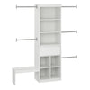 Grow with Me Adjustable Kids Closet Organizer System - White