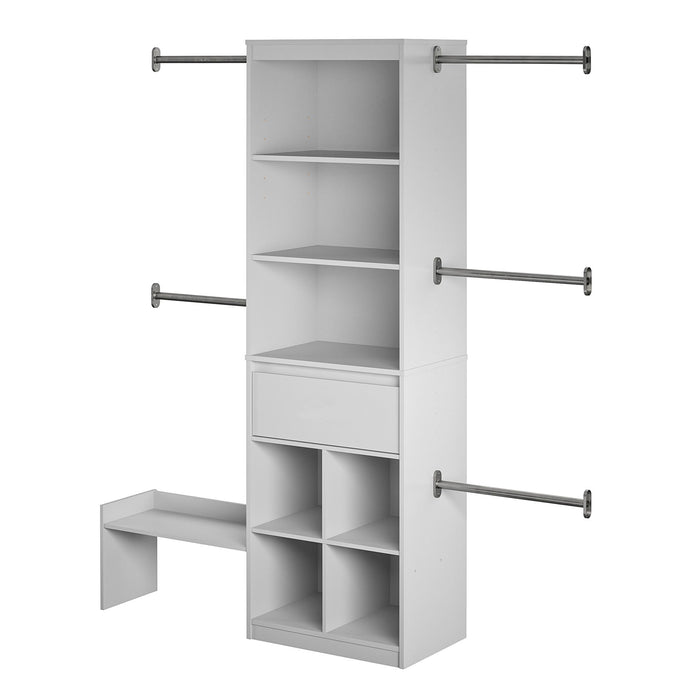 Little Seeds Grow with Me Adjustable Kids Closet Organizer System - Grey