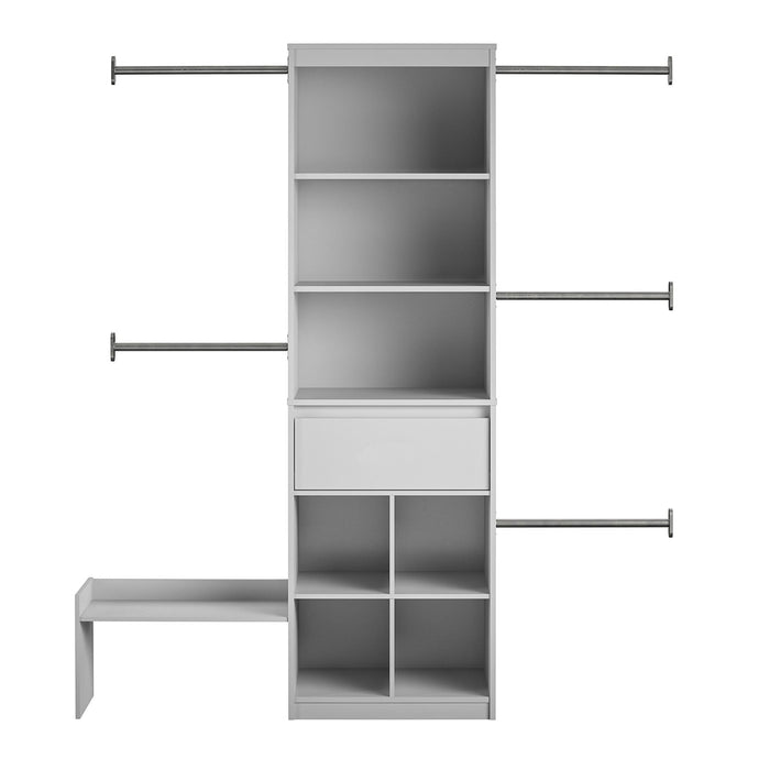 Little Seeds Grow with Me Adjustable Kids Closet Organizer System - Grey