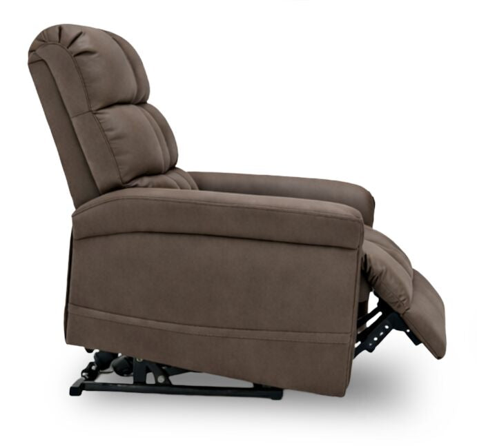 Linden 35.5\" Leather-Look Power Reclining Lift Chair - Brown