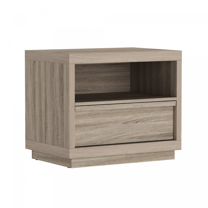 Navis Contemporary 26\" Nightstand in Natural Oak (1-Drawer)