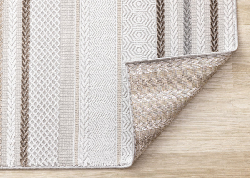 London Striped Indoor Area Rug - 7'10\" x 10'6\"