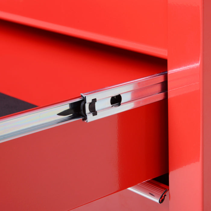Homcom 5 Drawer Lockable Steel Tool Chest With Handle