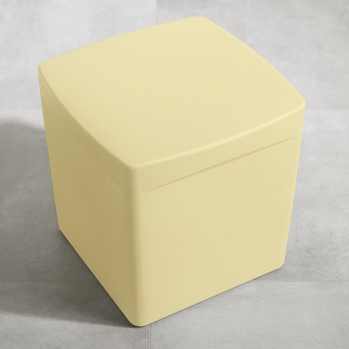 Dalya Square Outdoor Side Table - Light Yellow
