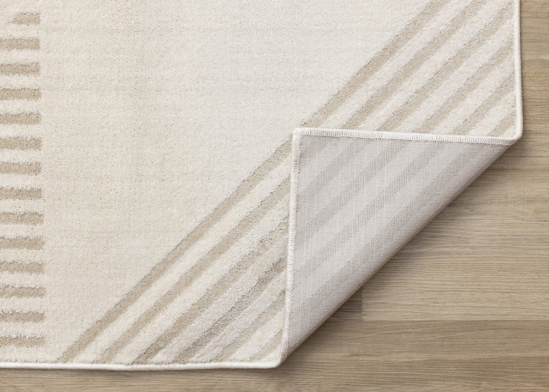 Hudson Modern Geometric Cream Beige Area Rug - 7'10\" x 10'6\"