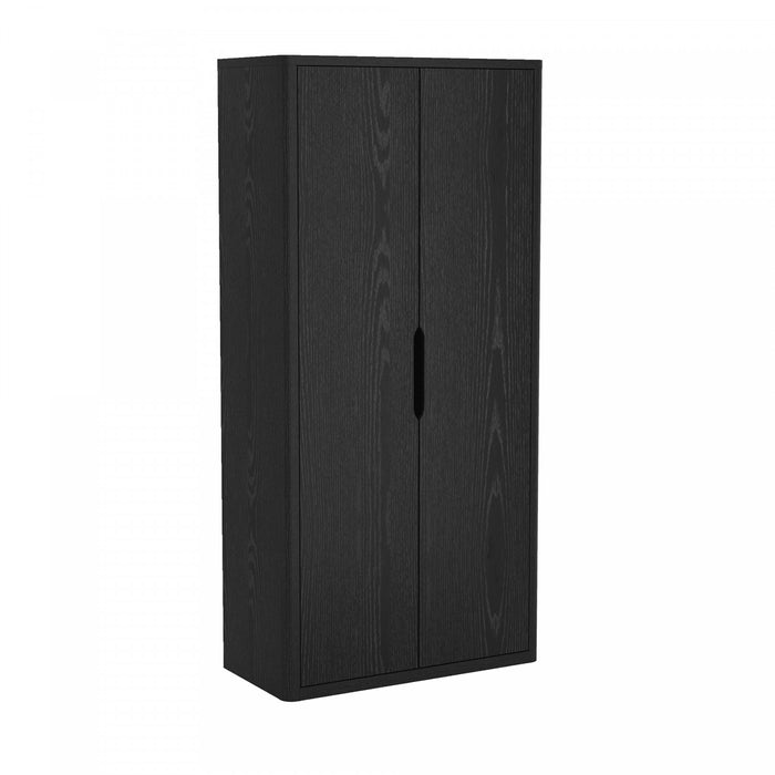 Rivington Modern 38\" Bookcase Cabinet in Black
