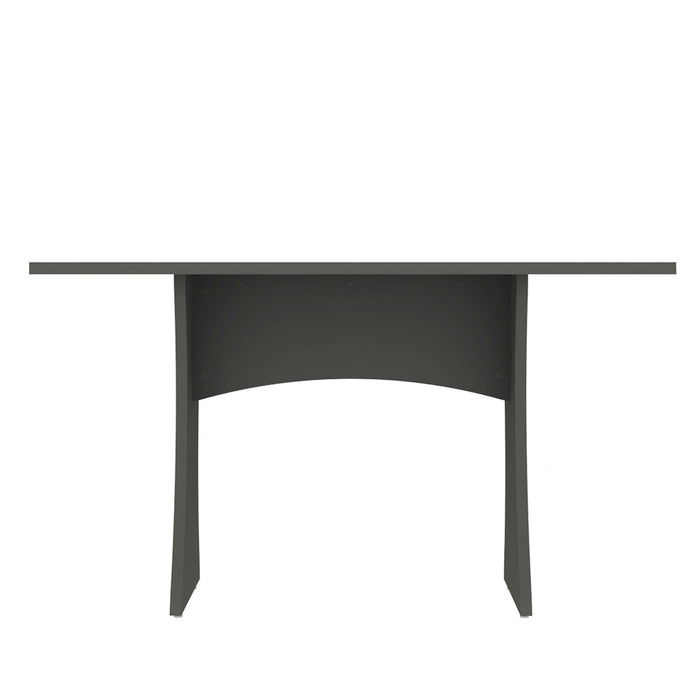 Coney Mid-Century Modern 53\" Dining Table in Charcoal Gray