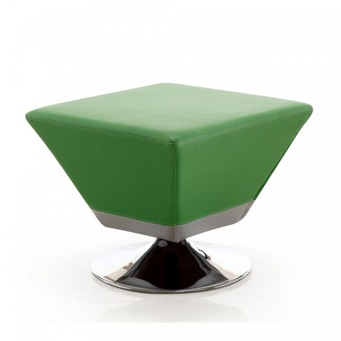 Diamond Modern 1-Piece Accent Ottoman in Blue, Green, Orange, Purple, Red, Tan and Yellow