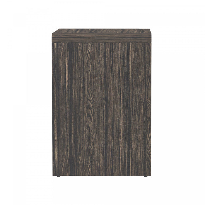 Novara Contemporary 22\" Nightstand in Jacobean Walnut (1-Drawer)
