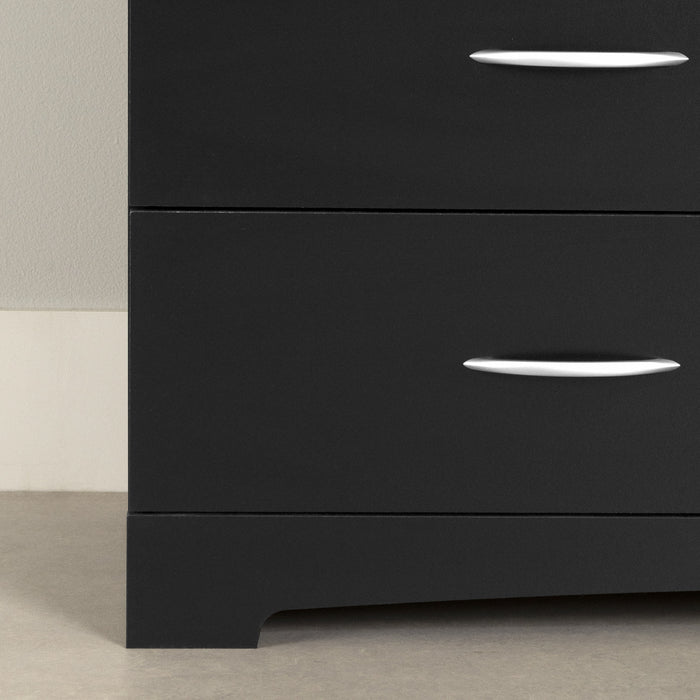 Step One 6-drawer Chest - Pure Black 