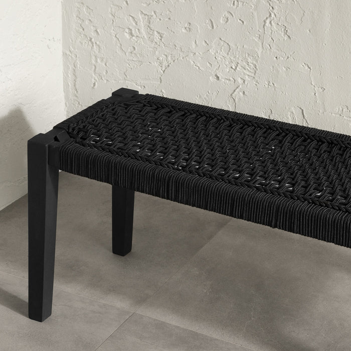Agave Rope Bench - Black