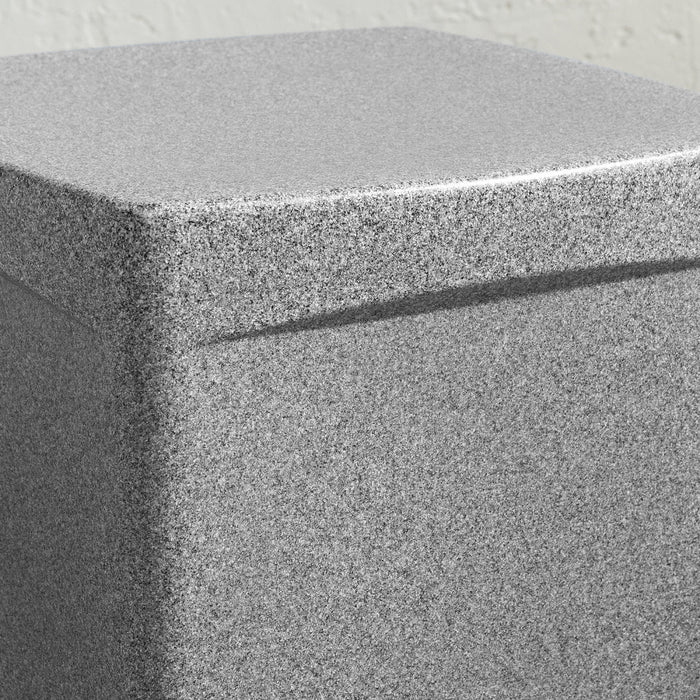 Dalya Square Outdoor Side Table - Mottled Grey