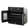 Forno Asti 30" French Door Electric Wall Oven, Black, 3.68 cu. ft. - FBOEL1333-30BLK | Four mural electrique a porte francaise Asti 30 po, noir, 3,68 pi³ - FBOEL1333-30BLK