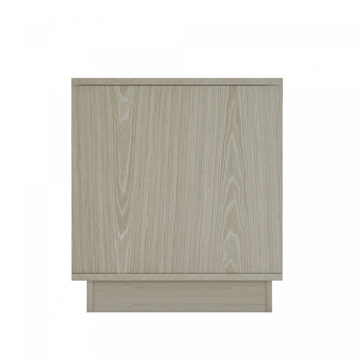 Horizon Modern 22\" Nightstand in Whitewashed Oak (2-Drawer)