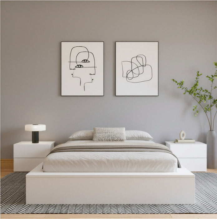 James Platform Bed Queen Bed