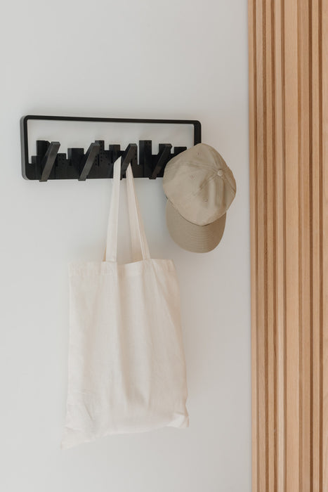 Umbra Modern Skyline Multi-Hook Coat Rack - Black