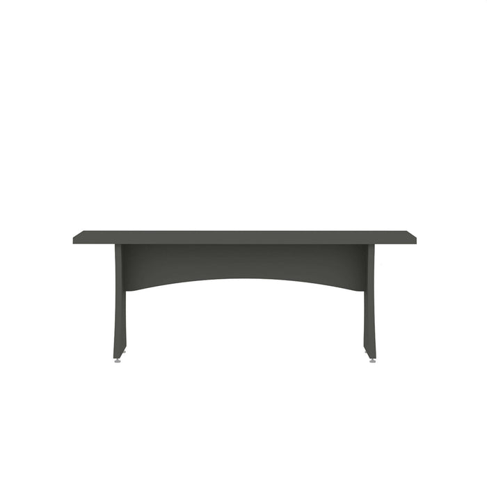Coney Mid-Century Modern Dining Bench in Charcoal Gray - Set of 2