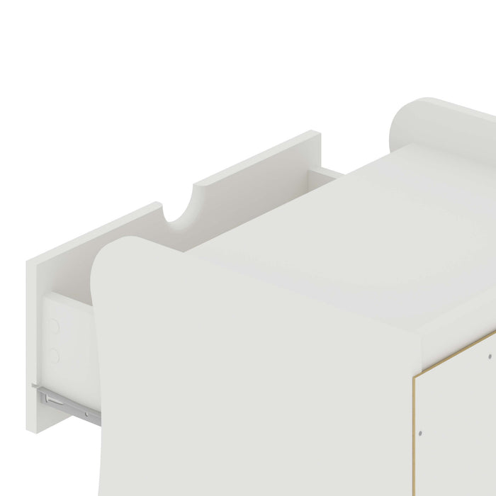Coney Mid-Century Modern 3-Piece Dresser Set in White